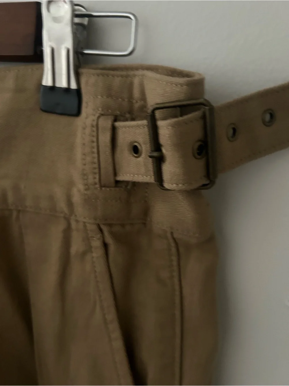 Banana Republic Heritage Explorer High-Waist Pleated Khaki Wide-Leg linen Pants